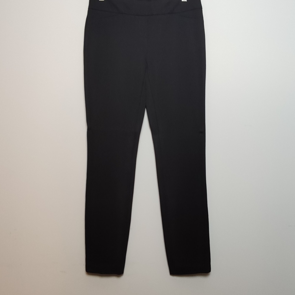 Dahlia Black Pull On Stretch Dress Pants Trousers Size 6